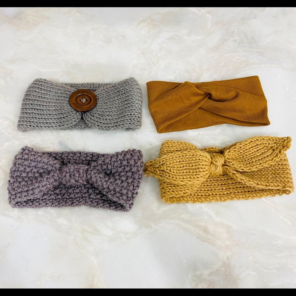 4 Girls/Toddlers Turban Headbands